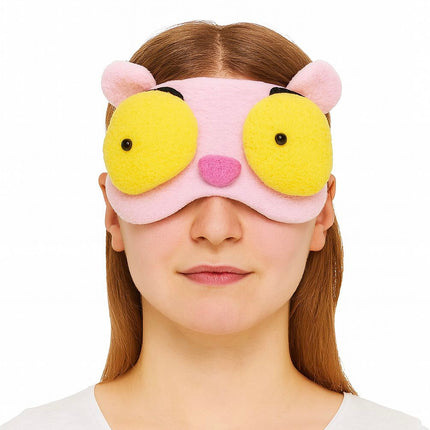 Eye Sleeping Mask & Cooling Gel 3D - Pink Cat