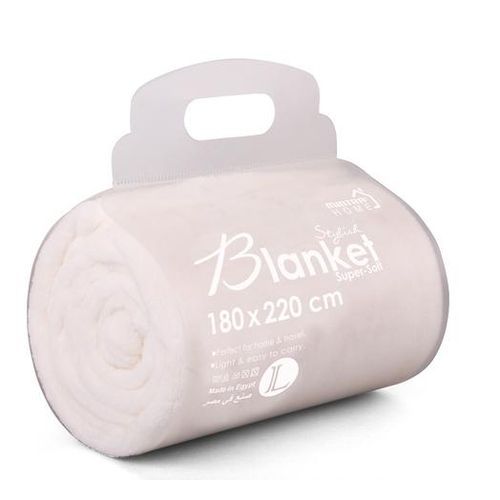 Mintra TWZ - Large Warm Microfiber Blanket - 1 Pc - White