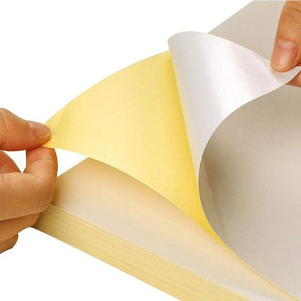 A4 Printing Paper - White Label - Sticker - 100 Sheets On Packet
