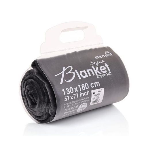 Mintra TWZ -Warm Microfiber Blanket - 1 Pc - Dark Gray