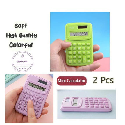 Mini Calculator 8 Digits Display - 2pcs