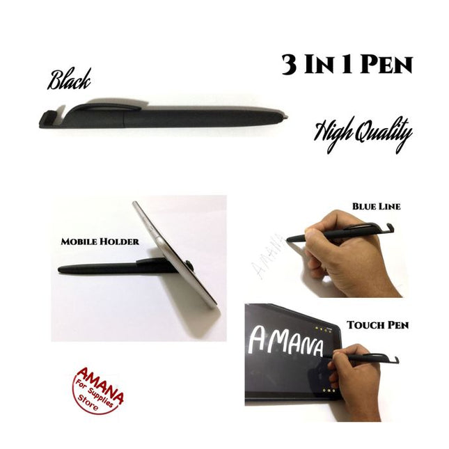Pen For Writing & Smart Devices - 2 Pcs - Blue / Black - Streamlined Design