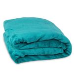 Mintra Large Warm Microfiber Blanket - 1 Piece - Turquoise