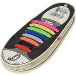 Silicone Colors Shoelaces, No Tie - 2 Packs -16 Pieces, One Size