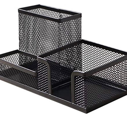Metal Mesh Desk Organizer - Black