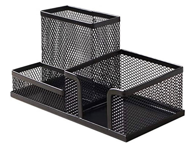 Metal Mesh Desk Organizer - Black