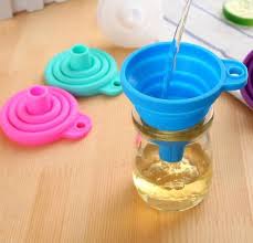 High Quality - Silicone Foldable Funnel - 3 Pcs